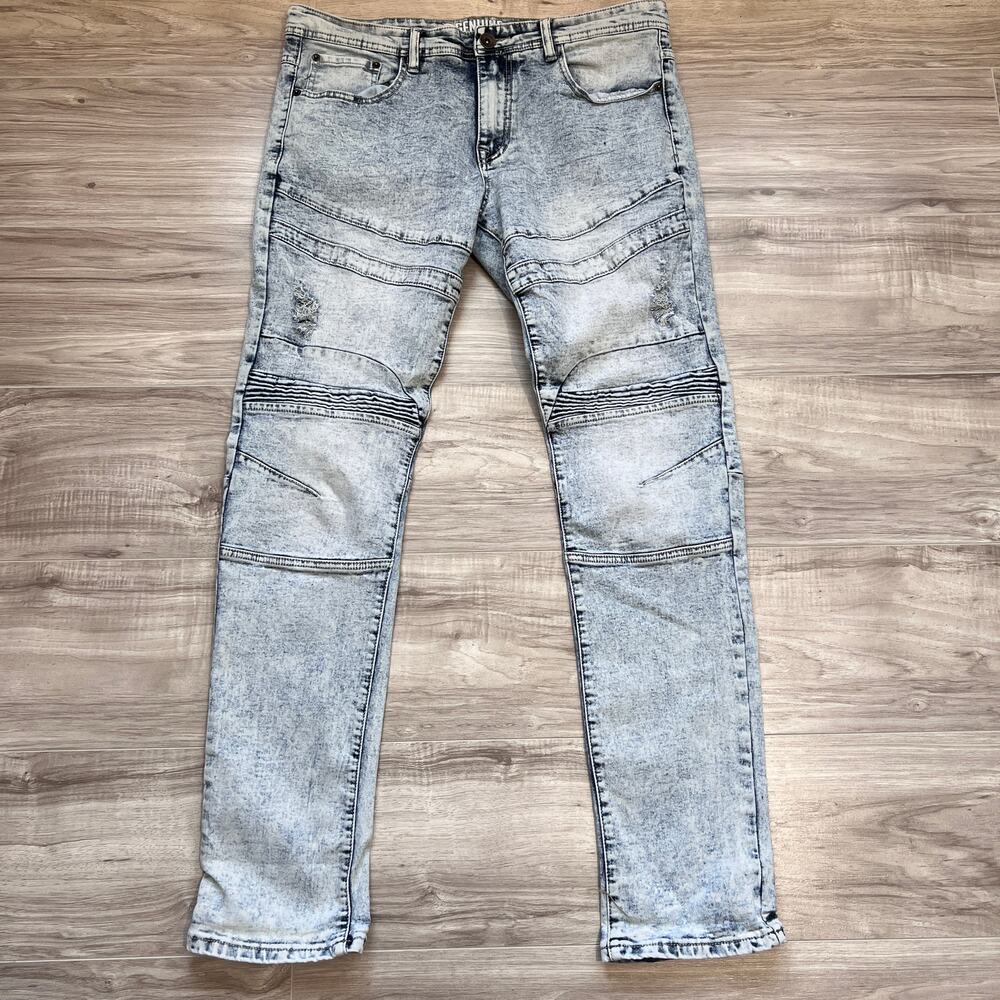 Genuine Authentic Garments Straight Leg Medium Wash Men's Jeans Size W38 L34